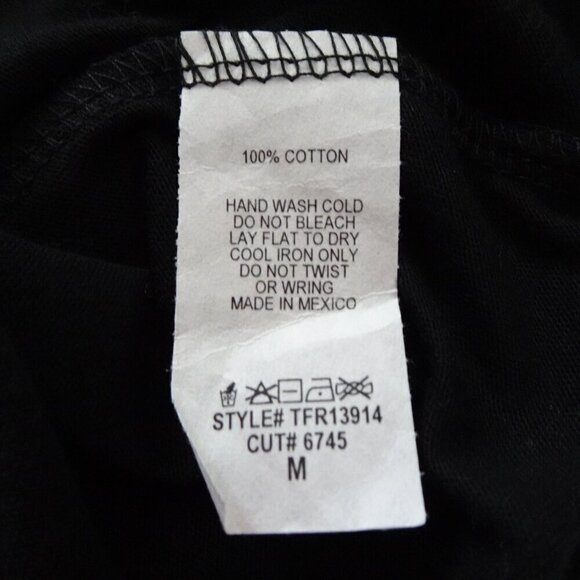 Latina AF Top T-Shirt Women's Size M Black Draw String Trendy Cute Local Lab - Picture 7 of 7